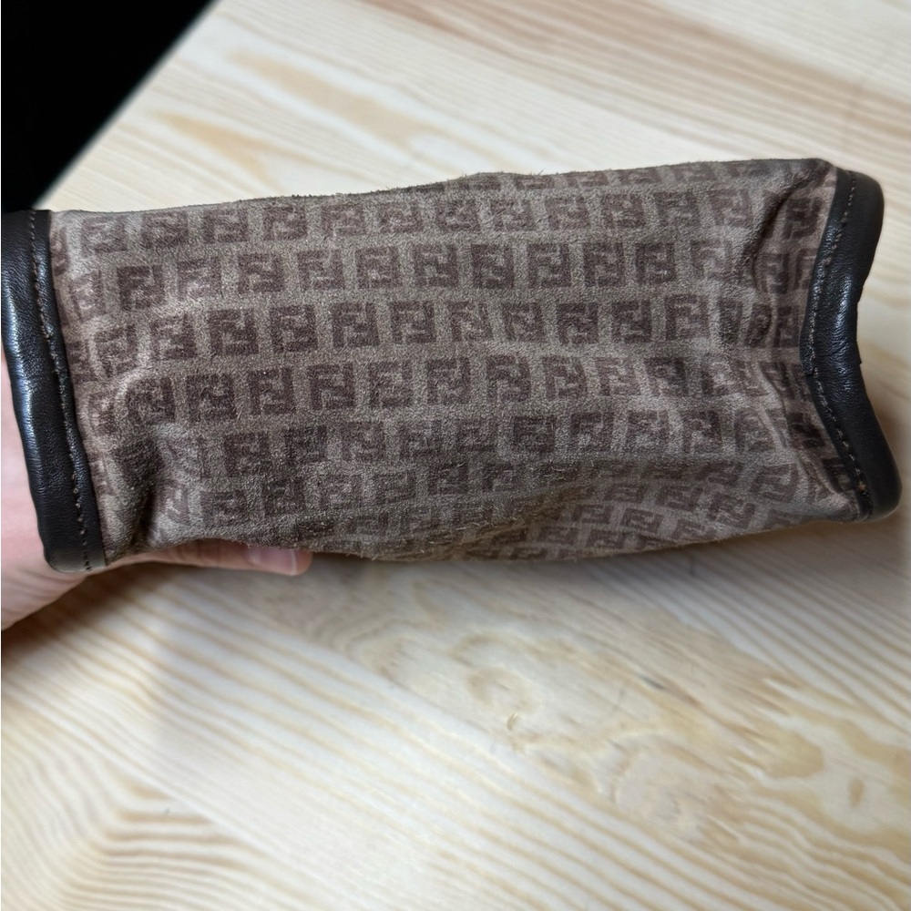 FENDI Zucca Suede Pouch - Picture 9 of 12